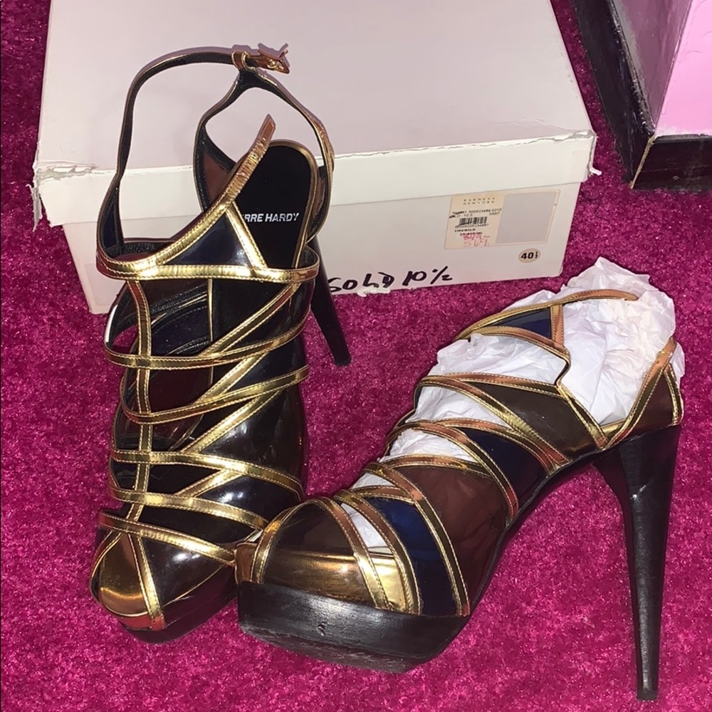 Pierre Hardy Metallic PVC sandal